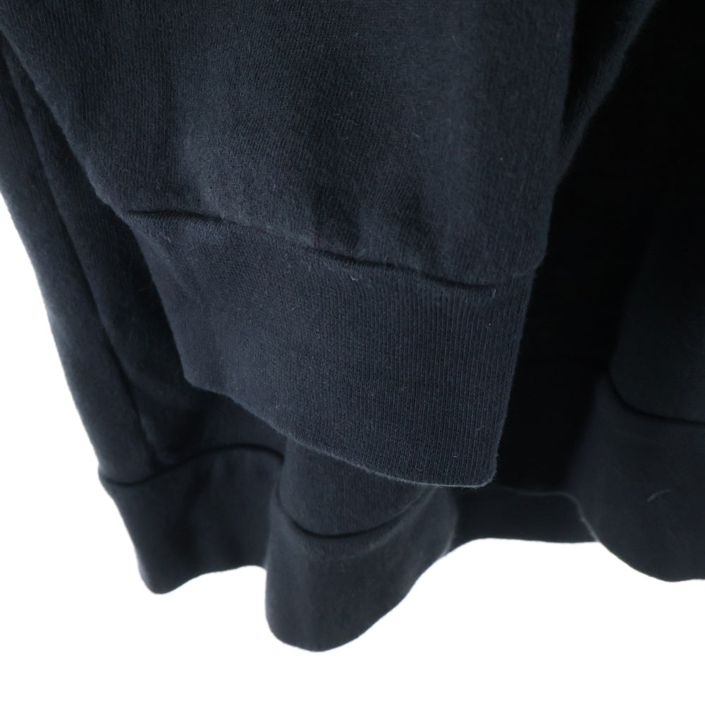 CHROME HEARTS(クロムハーツ) SWTSHRT HD ZIP アームロゴプリントジップアップパーカー ブラック