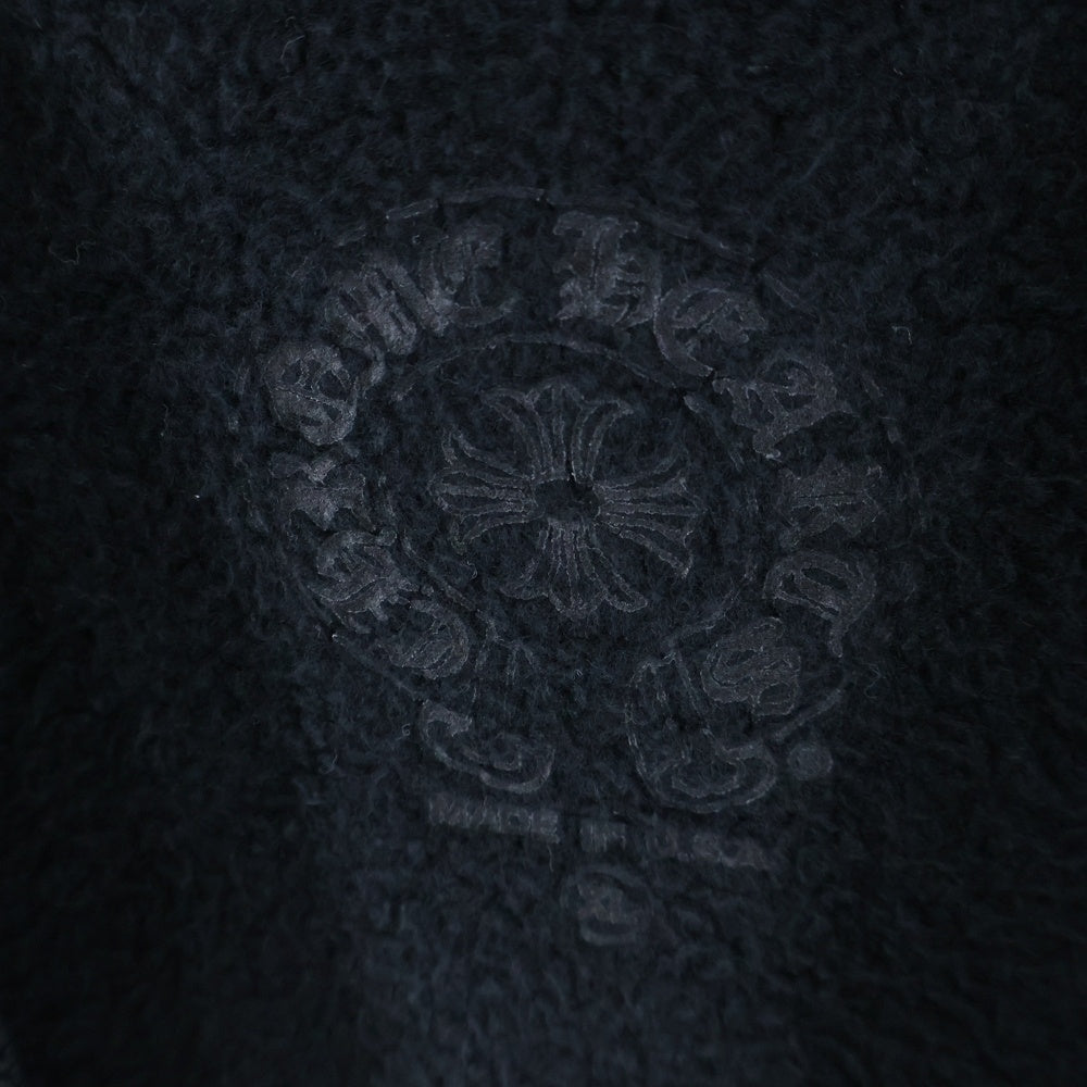 CHROME HEARTS(クロムハーツ) SWTSHRT HD ZIP アームロゴプリントジップアップパーカー ブラック