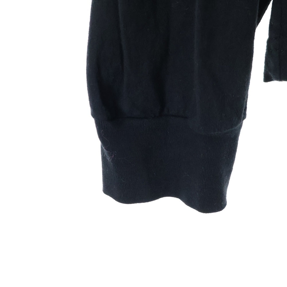 CHROME HEARTS(クロムハーツ) CH L S 1 バック スクロールラベル プリント クルーネック ロングスリーブ 長袖 Tシャツ カットソー ブラック