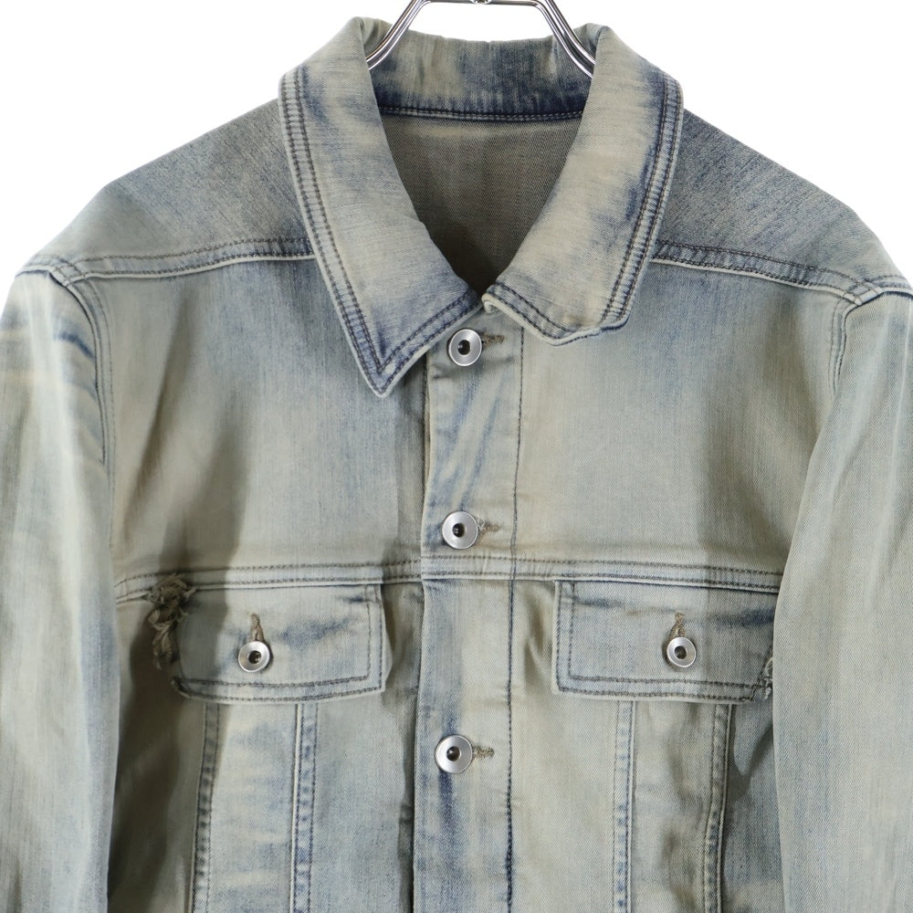 DRKSHDW(ダークシャドウ) 24SS SLIM STRETCH DENIM TRUCKER JACKET DU01D1751-SKY デニムジャケット インディゴ