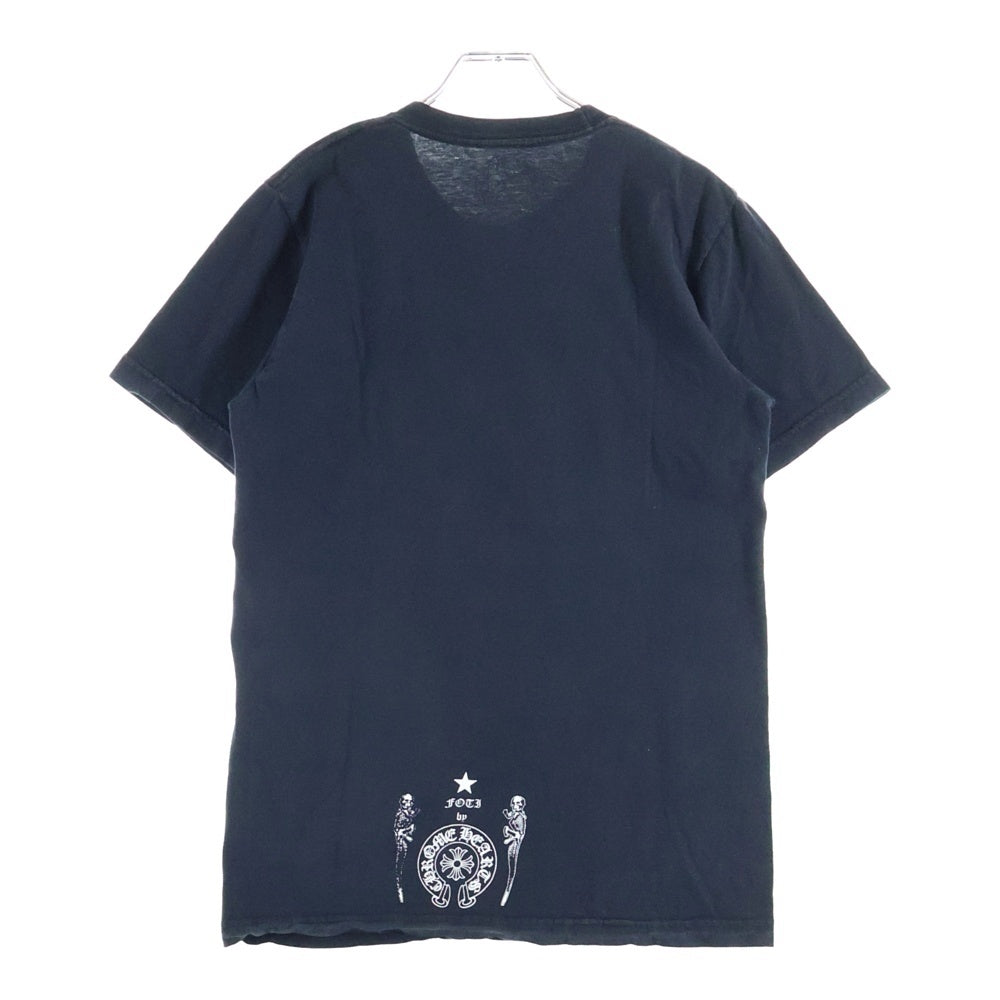 CHROME HEARTS(クロムハーツ) CH 1 FOTI クルーネック プリント Tシャツ 販売カットソー ブラック