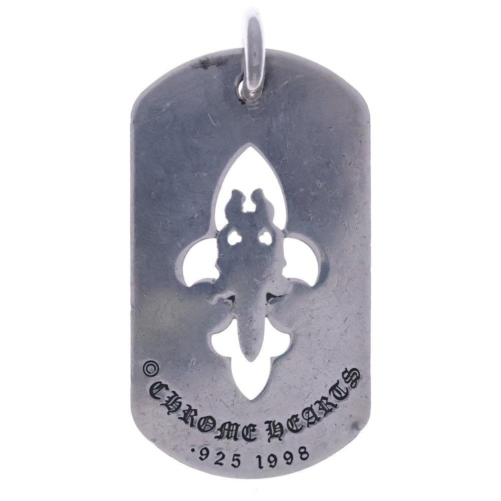 CHROME HEARTS(クロムハーツ) D TAG SML FLE DAG フレアダガードッグタグ スモールドッグタグ ネックレストップ シルバー