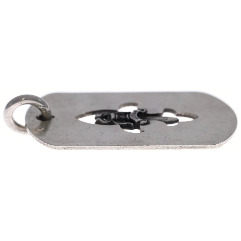 CHROME HEARTS(クロムハーツ) D TAG SML FLE DAG フレアダガードッグタグ スモールドッグタグ ネックレストップ シルバー