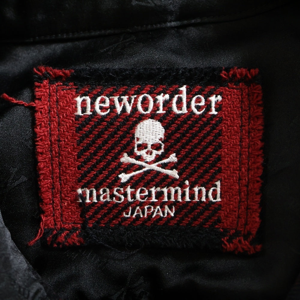 mastermind JAPAN(マスターマインドジャパン) 12AW neworder期 バッファローチェック スカル刺繍 CPOジャケット レッド