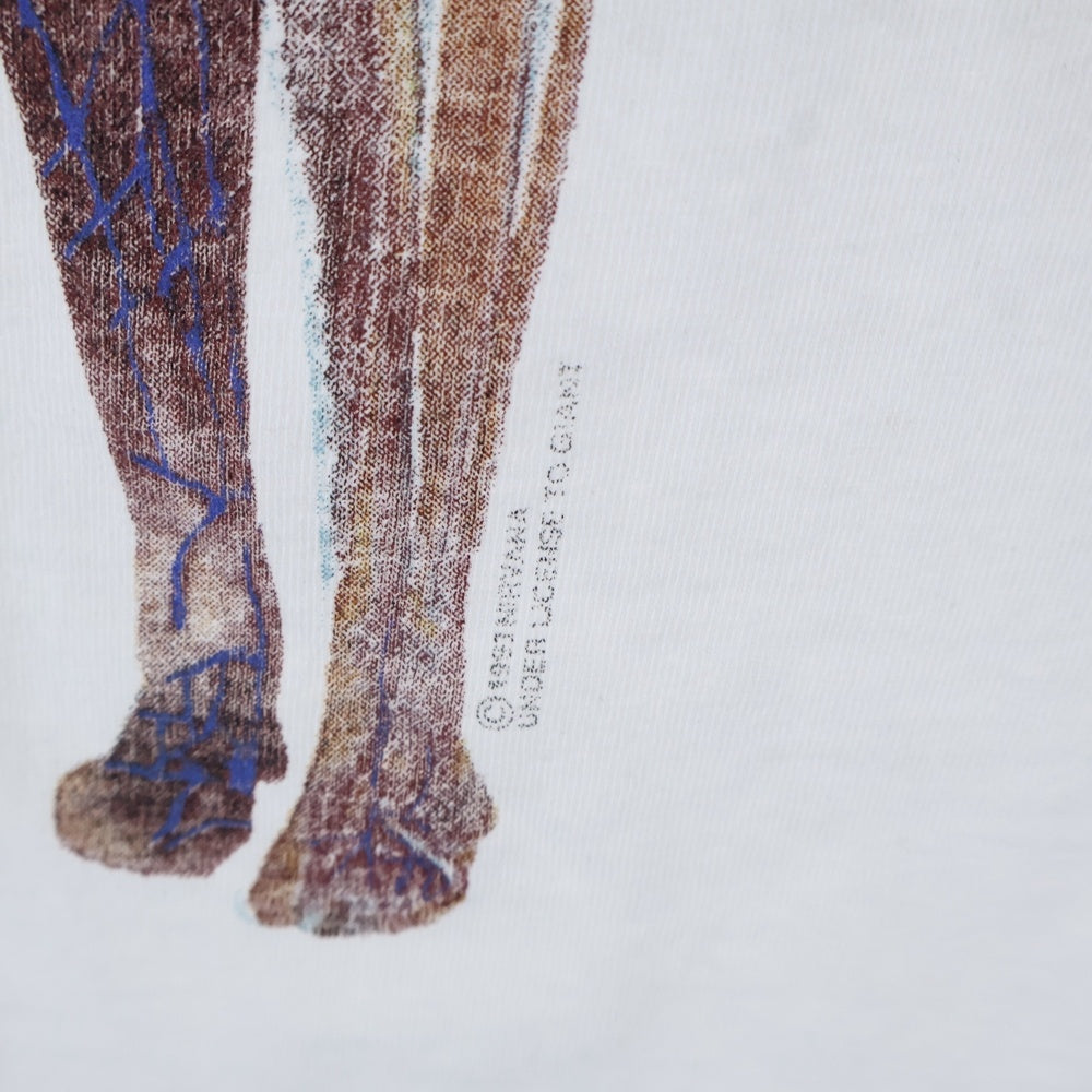 VINTAGE(ヴィンテージ) 90s NIRVANA IN UTERO ニルヴァーナ インユーテロ 両面プリント 半袖Tシャツ ホワイト