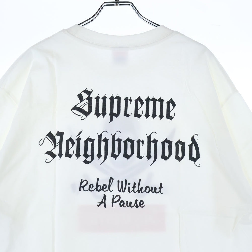 SUPREME(シュプリーム) 07SS ×NEIGHBORHOOD Skull Box Logo Tee ネイバーフッド 半袖プリントTシャツ カットソー ホワイト