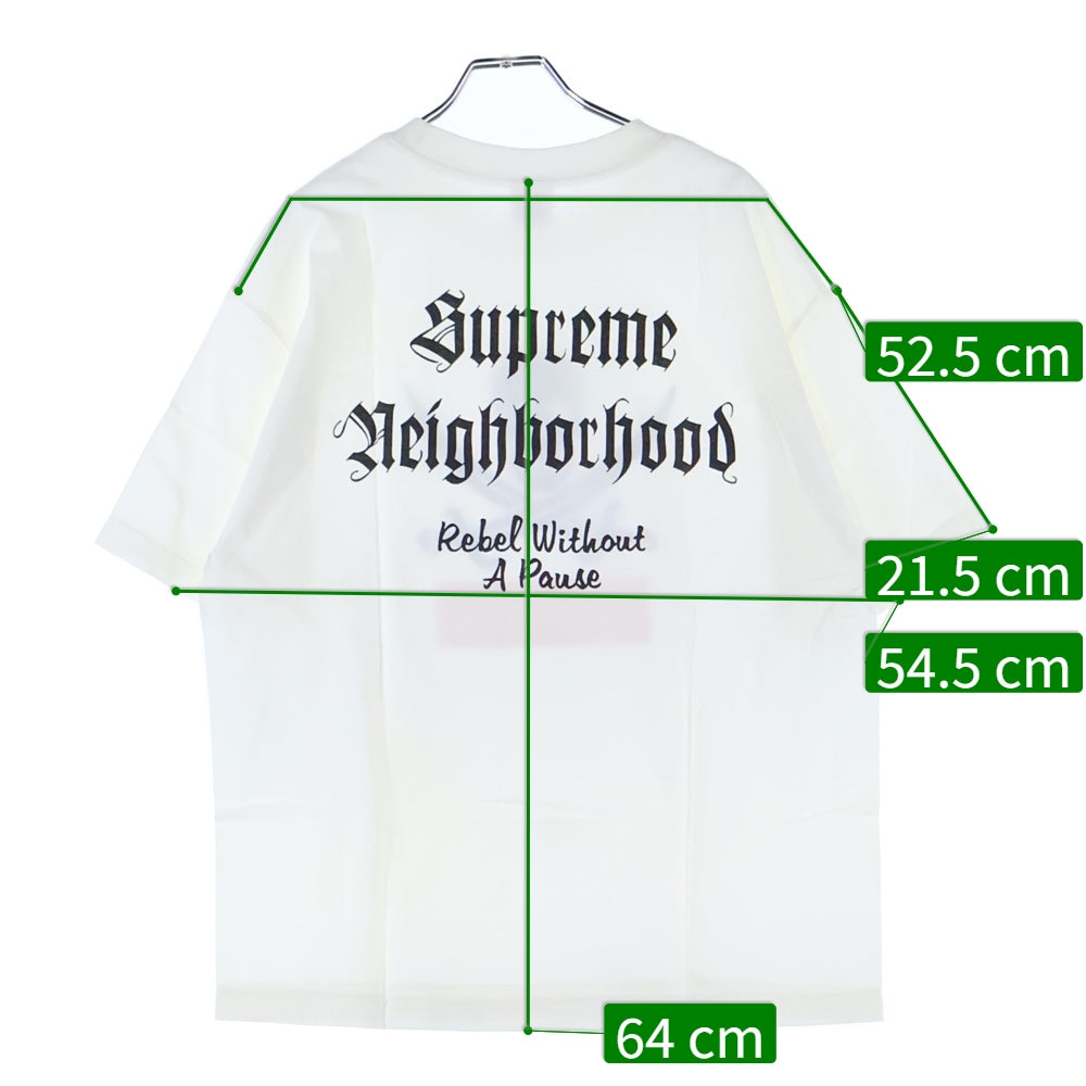 SUPREME(シュプリーム) 07SS ×NEIGHBORHOOD Skull Box Logo Tee ネイバーフッド 半袖プリントTシャツ カットソー ホワイト