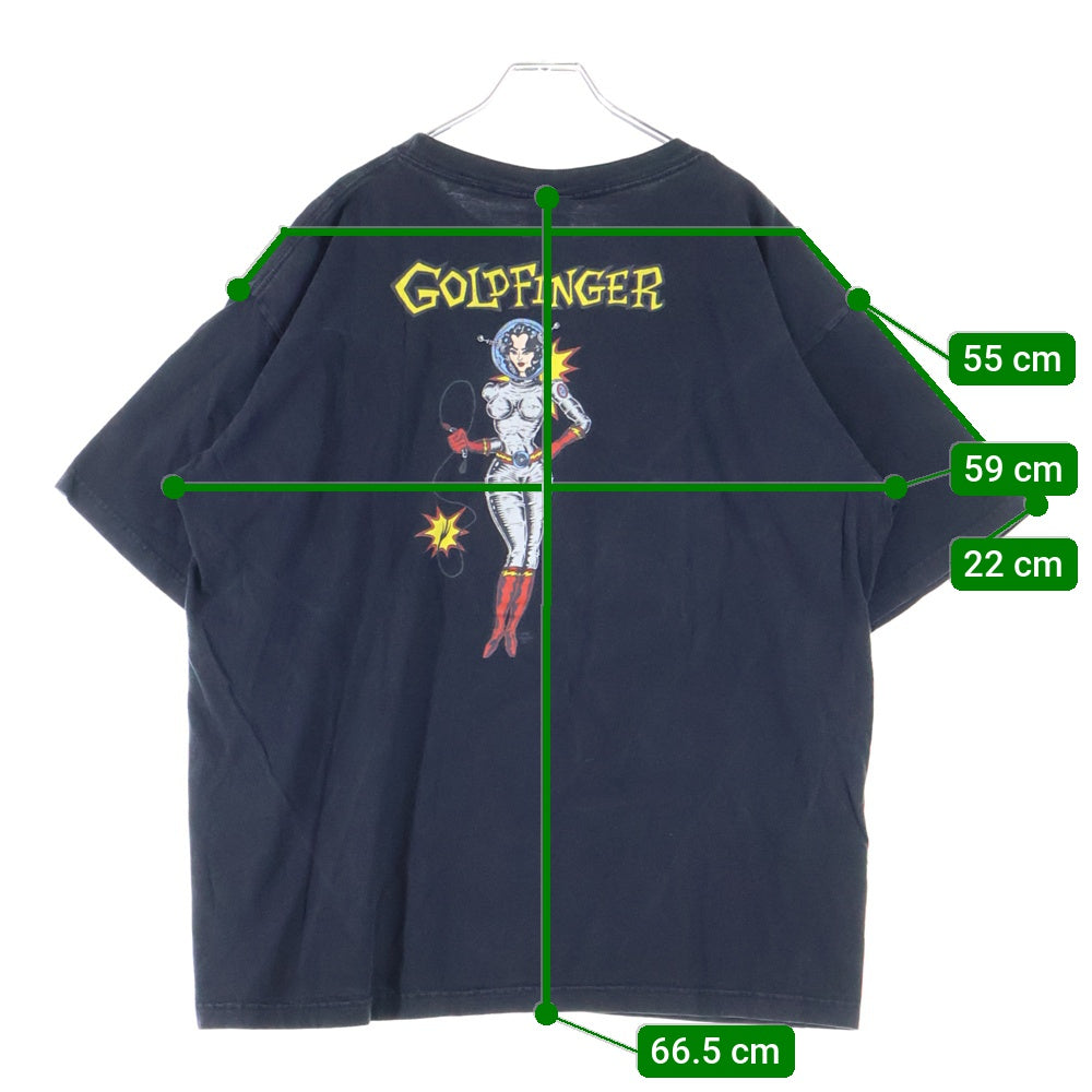 VINTAGE(ヴィンテージ) 90s GOLDFINGER ゴールドフィンガー Tシャツ 半袖カットソー ブラック