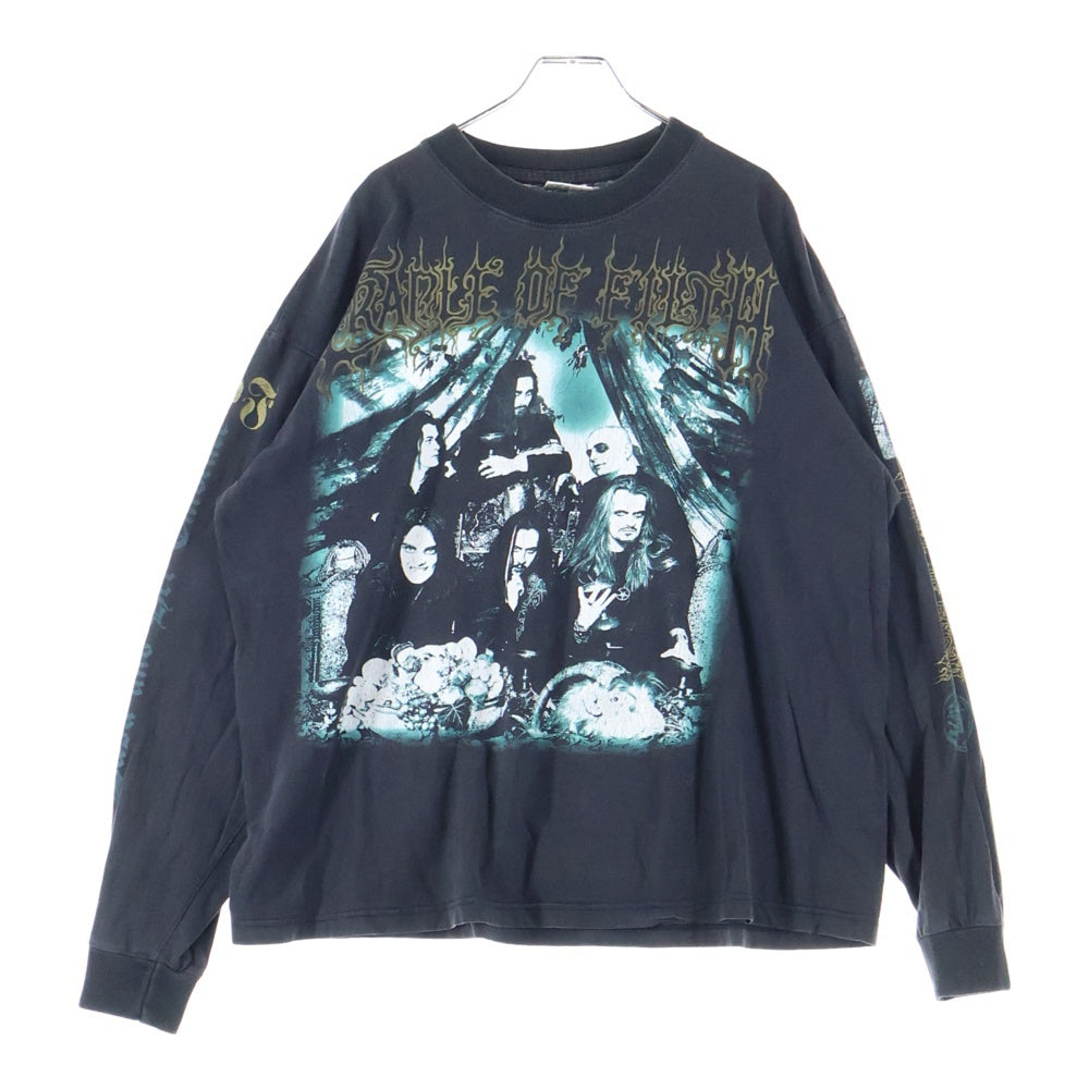 VINTAGE(ヴィンテージ) 90s CRADLE OF FILTH FVIIER AL ILL CAR PATHIA クレイドルオブフィルス 両面プリント Tシャツ 半袖カットソー ブラック