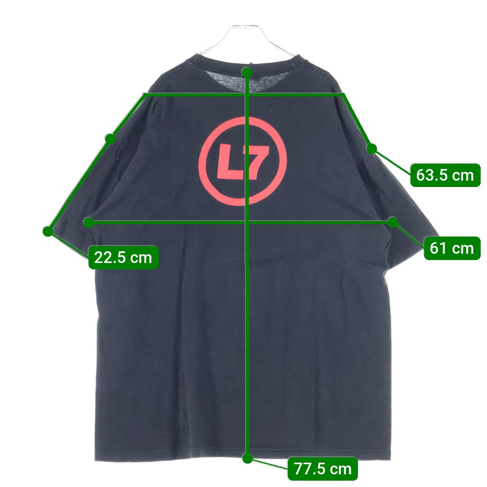 VINTAGE(ヴィンテージ) 90S L7 OFF THE WAGON オフザワゴン バンドTシャツ 半袖カットソー ブラック