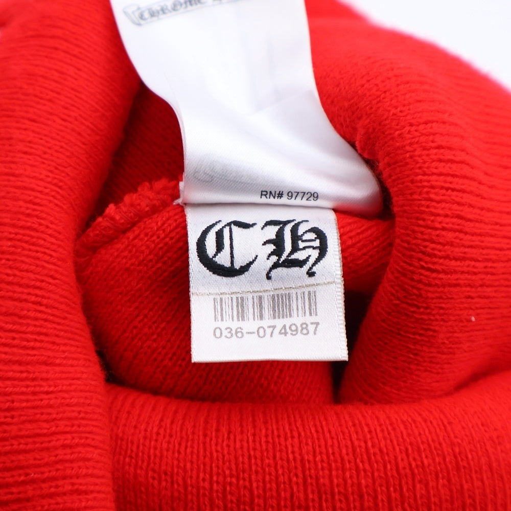 CHROME HEARTS(クロムハーツ) セメタリークロス 刺繍 ニットキャップ レッド