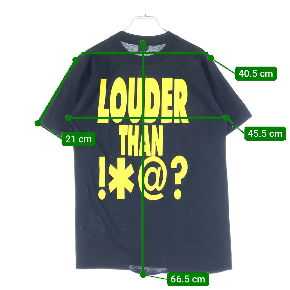 VINTAGE(ヴィンテージ) 90S SOUNDGARDEN 1989 Louder Than Love サウンドガーデン 両面プリント 半袖Tシャツ ブラック