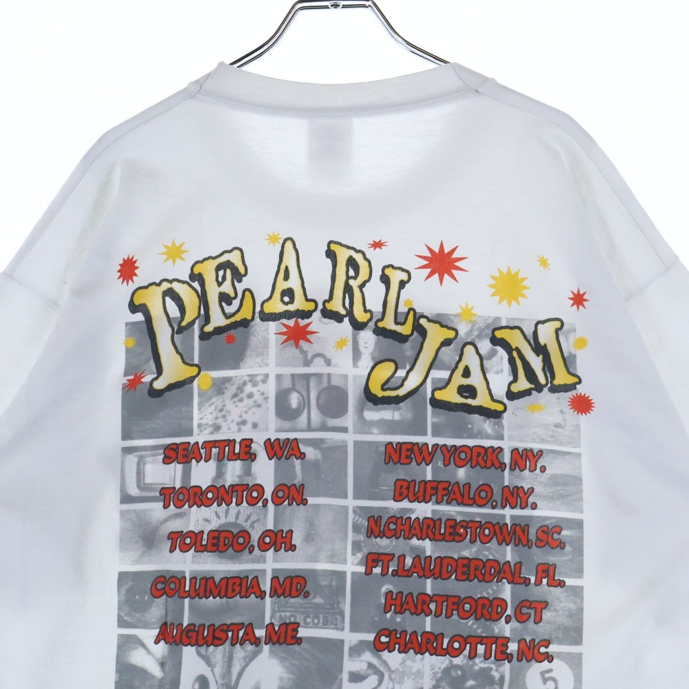 VINTAGE(ヴィンテージ) 90S PEARL JAM NO CODE TOUR 96 パールジャム 両面プリント 半袖Tシャツ ホワイト
