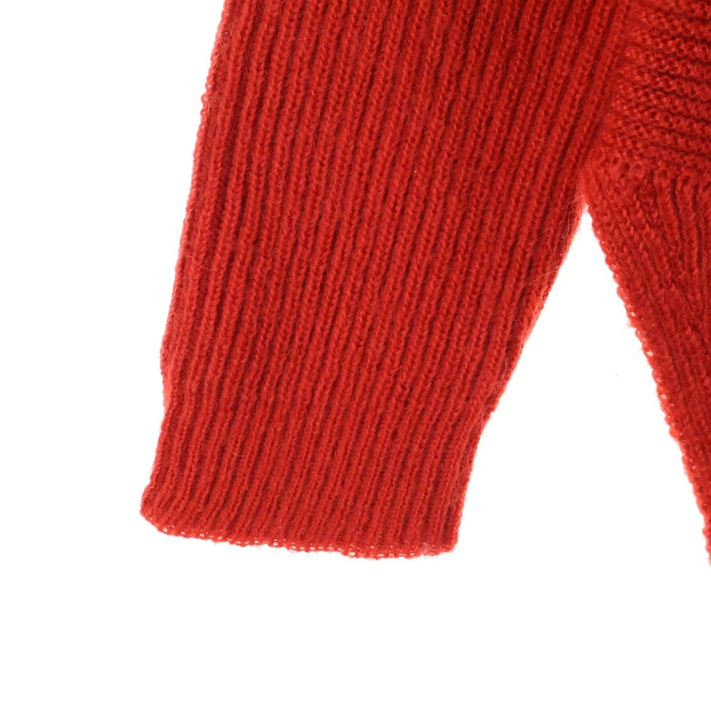 Rick Owens(リックオウエンス) 19AW New Wool Fisherman Round Neck Sweater ラウンドネック ウール ニット セーター レッド RU19F4660-KFI