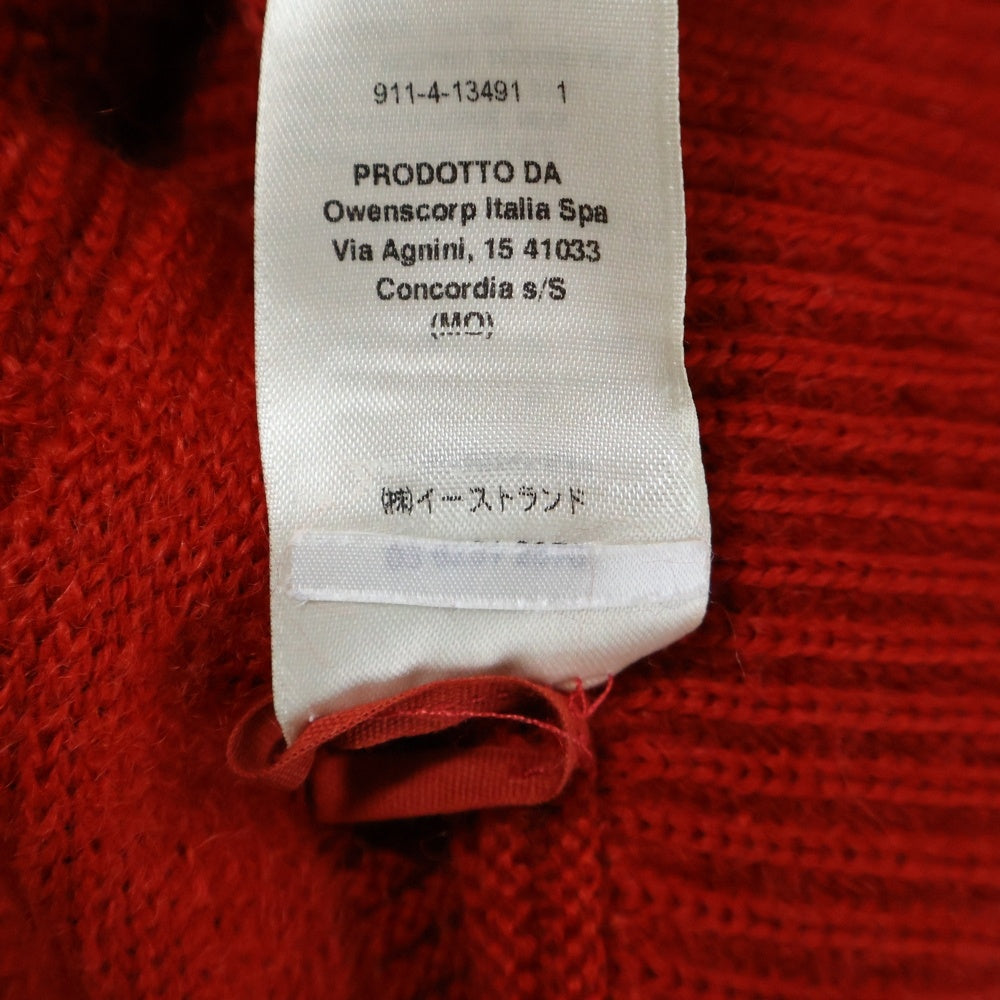 Rick Owens(リックオウエンス) 19AW New Wool Fisherman Round Neck Sweater ラウンドネック ウール ニット セーター レッド RU19F4660-KFI