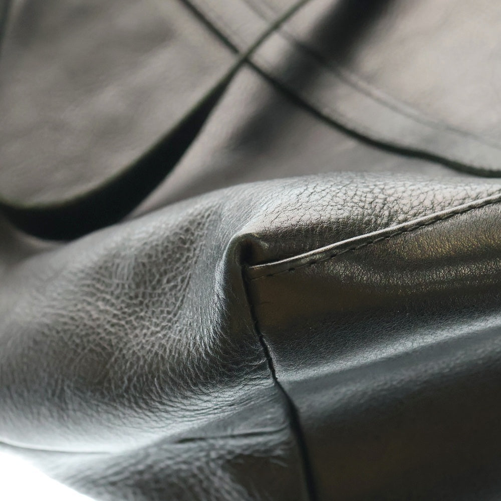 NO BRAND(ノーブランド) CORIU Shopper バッファローレザー トートバッグ ブラック