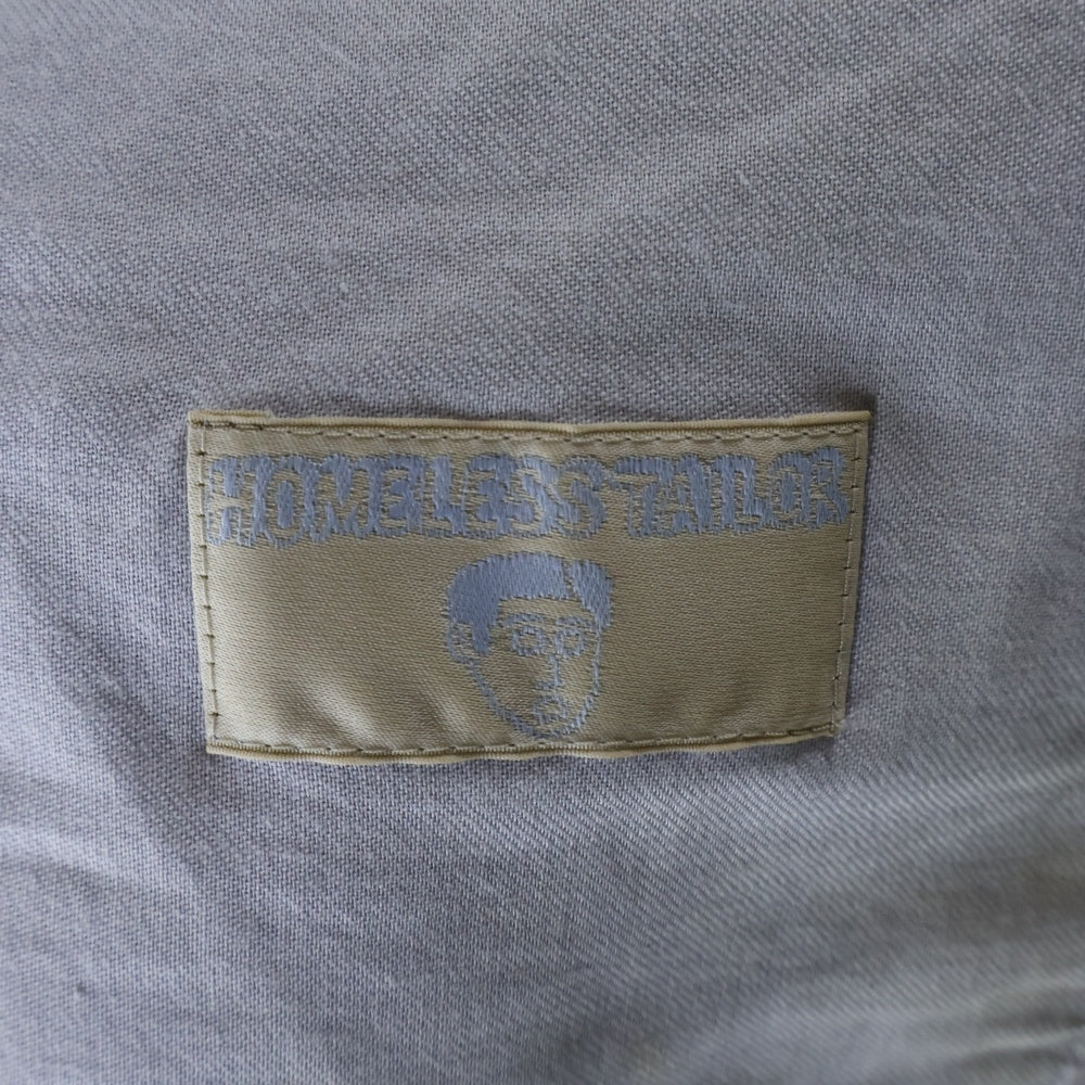 HOMELESS TAILOR(ホームレステイラー) COMMER SLACKS HTK-21A-014 ストライプ 2タック スラックス カーキ