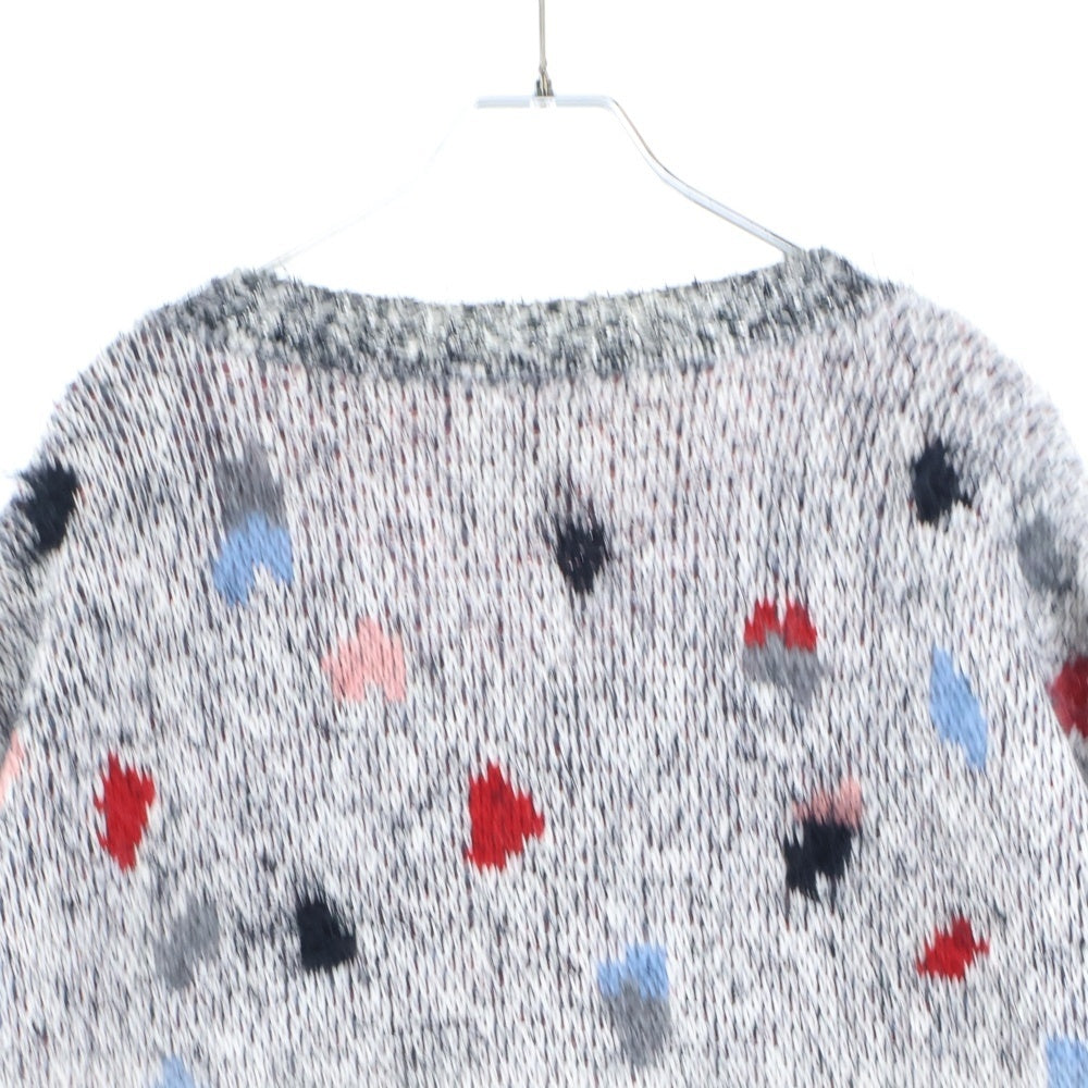 Kota Gushiken(コウタグシケン) 23AW WILD WILD Doodle Cardigan ニット クルーネック カーディガン ニット グレー