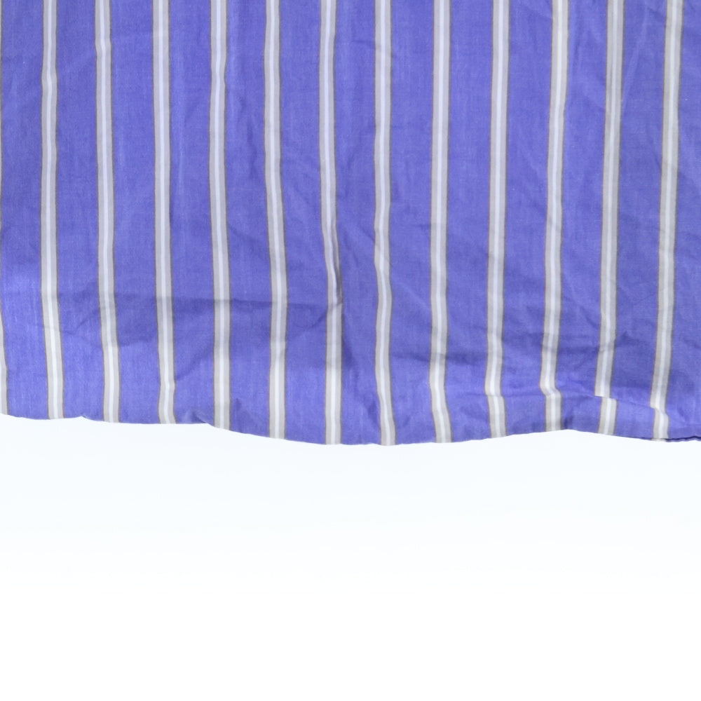 Marvine Pontiak shirt makers(マーヴィンポンティアックシャツメイカーズ) Military STRIPE Shirt MPSM-1905S ミリタリー ストライプ 長袖 シャツ ブルー