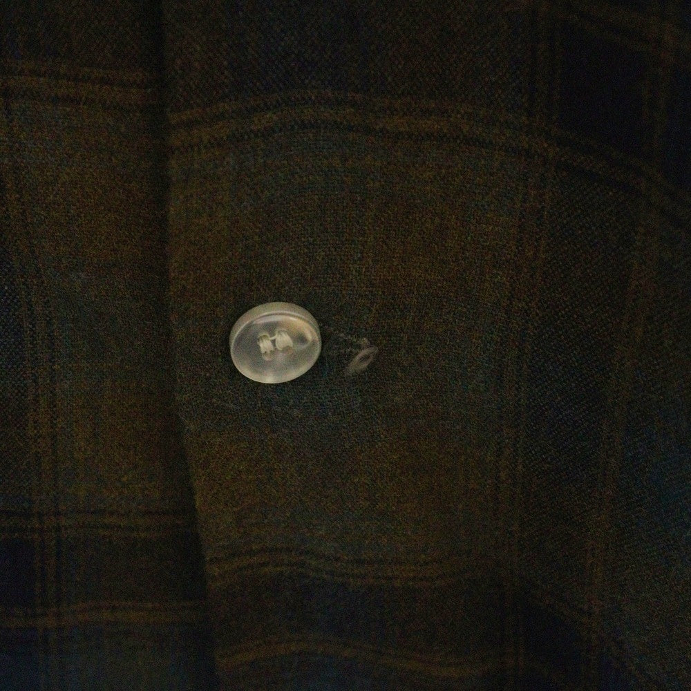 VINTAGE(ヴィンテージ) 60s Arrow アロー オープンカラー レーヨンシャツ オンブレチェック ブルー/イエロー