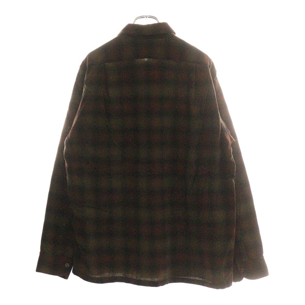 PENDLETON(ペンドルトン) 50S VINTAGE ヴィンテージ タータンチェック オープンカラー ウールシャツ レッド/ブラウン