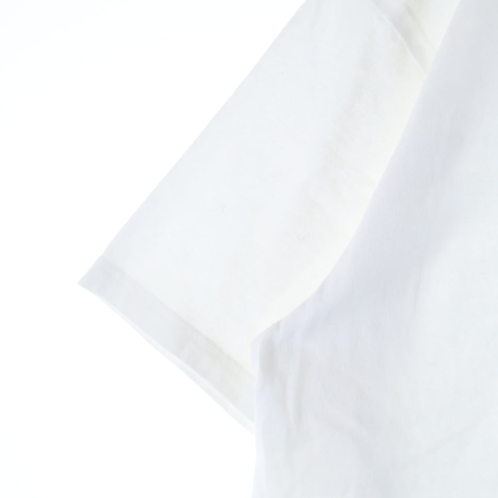 SEQUEL(シークエル) SHOULDER PRINT TEE リッププリント Tシャツ 半袖カットソー ホワイト