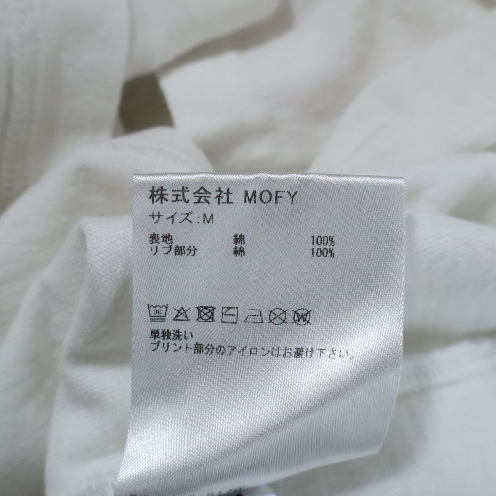 SEQUEL(シークエル) SHOULDER PRINT TEE リッププリント Tシャツ 半袖カットソー ホワイト