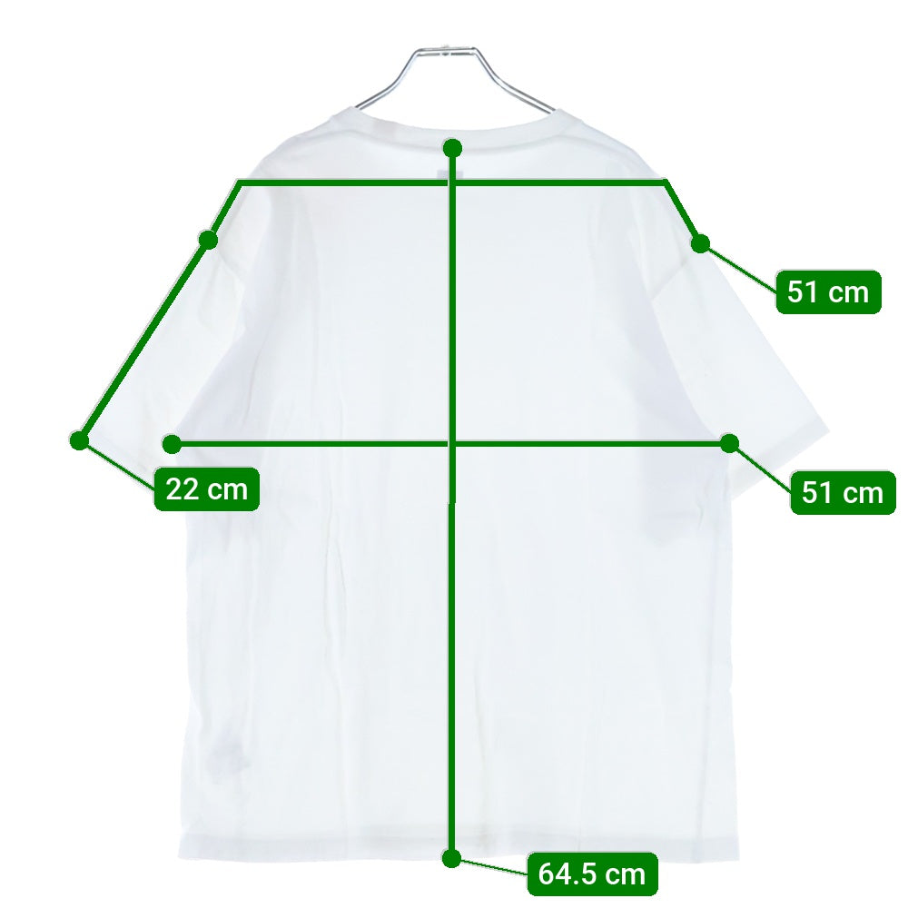 SEQUEL(シークエル) SHOULDER PRINT TEE リッププリント Tシャツ 半袖カットソー ホワイト