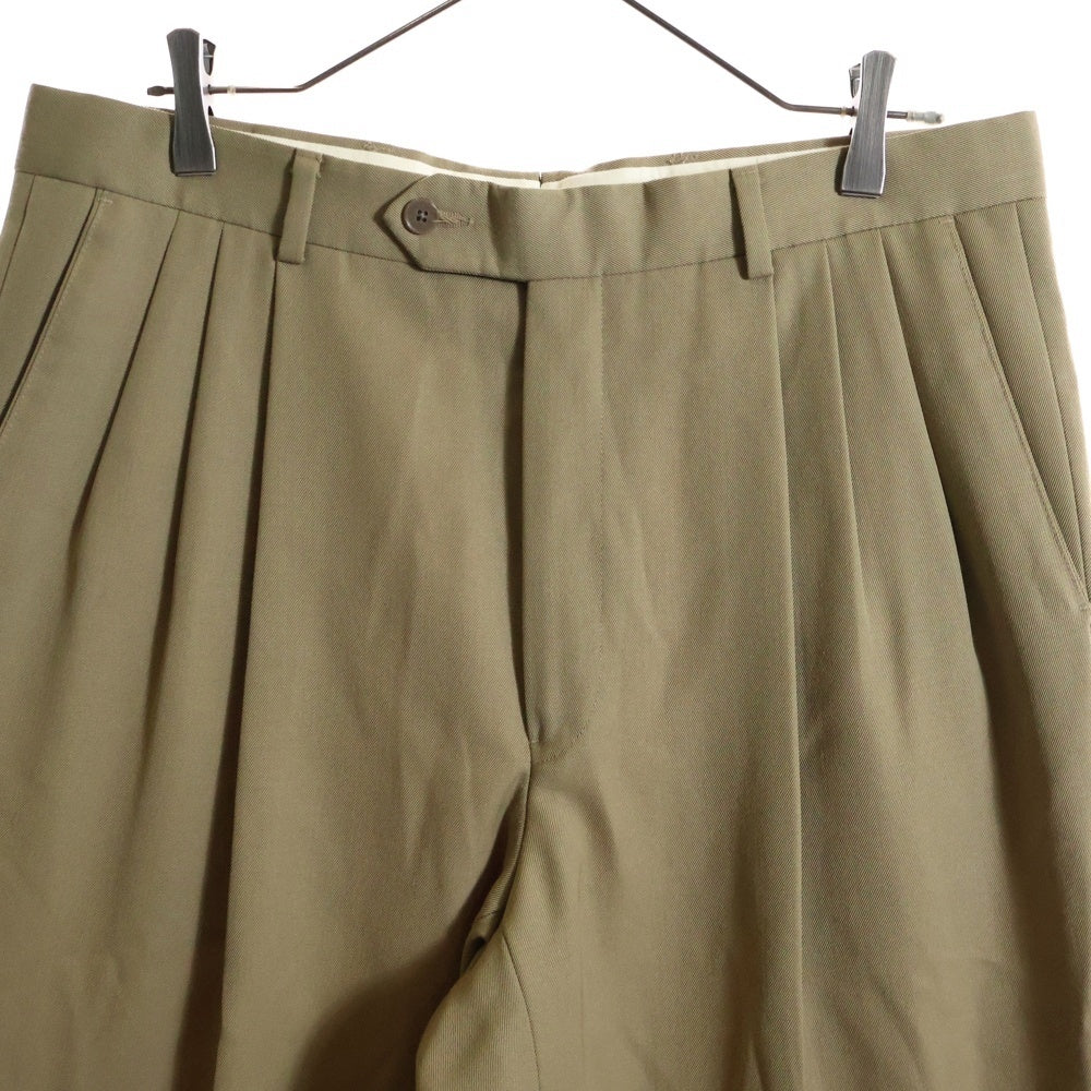 GIVENCHY(ジバンシィ) 80‐90s MONSIER ウールツイル 3タック スラックス ベージュ