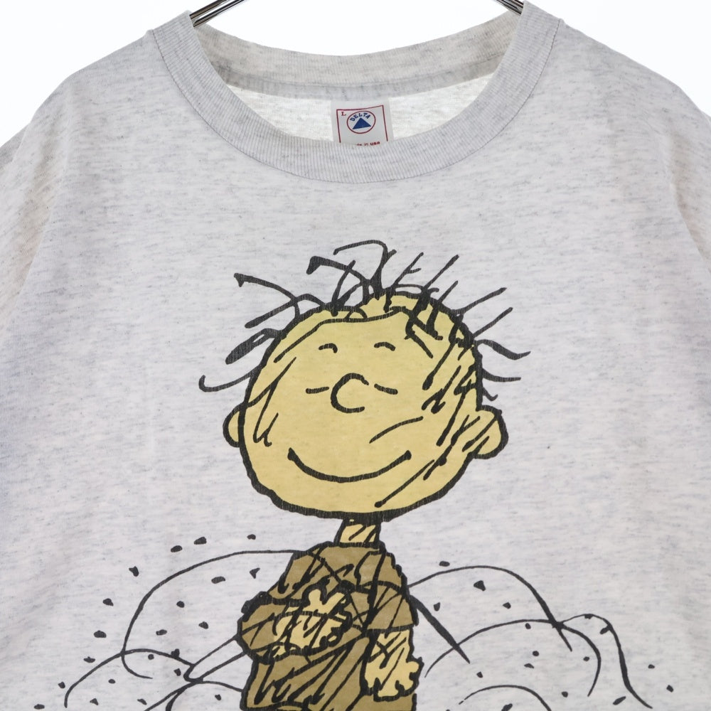 VINTAGE(ヴィンテージ) 90s PEANUTS PIGPEN ピーナッツ ピッグペン 両面プリント Tシャツ 半袖カットソー グレー