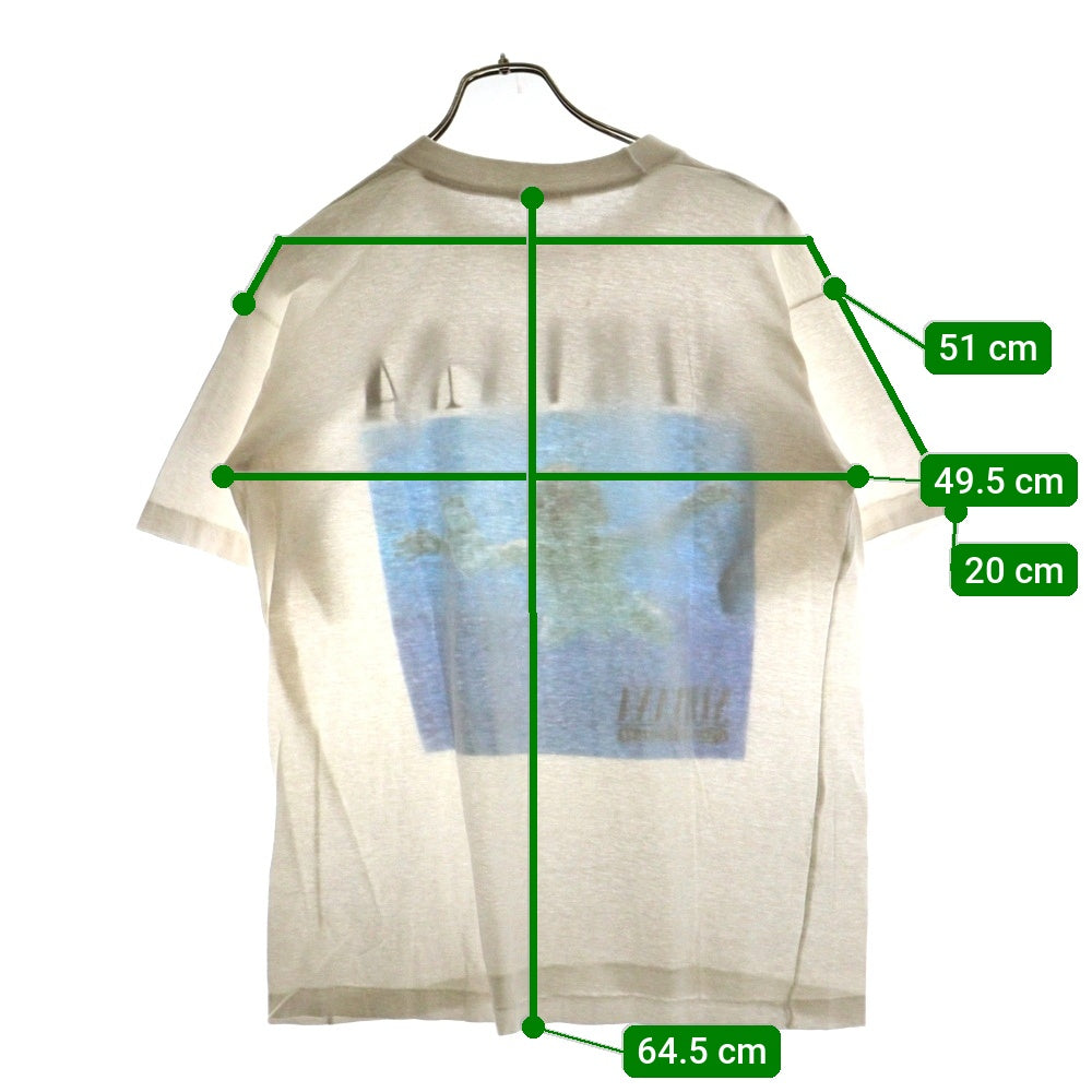 VINTAGE(ヴィンテージ) 90s NIRVANA Nevermind EURO Bootleg ニルヴァーナ ネバーマインド ユーロ ブートレグ 半袖プリントTシャツ カットソー ホワイト