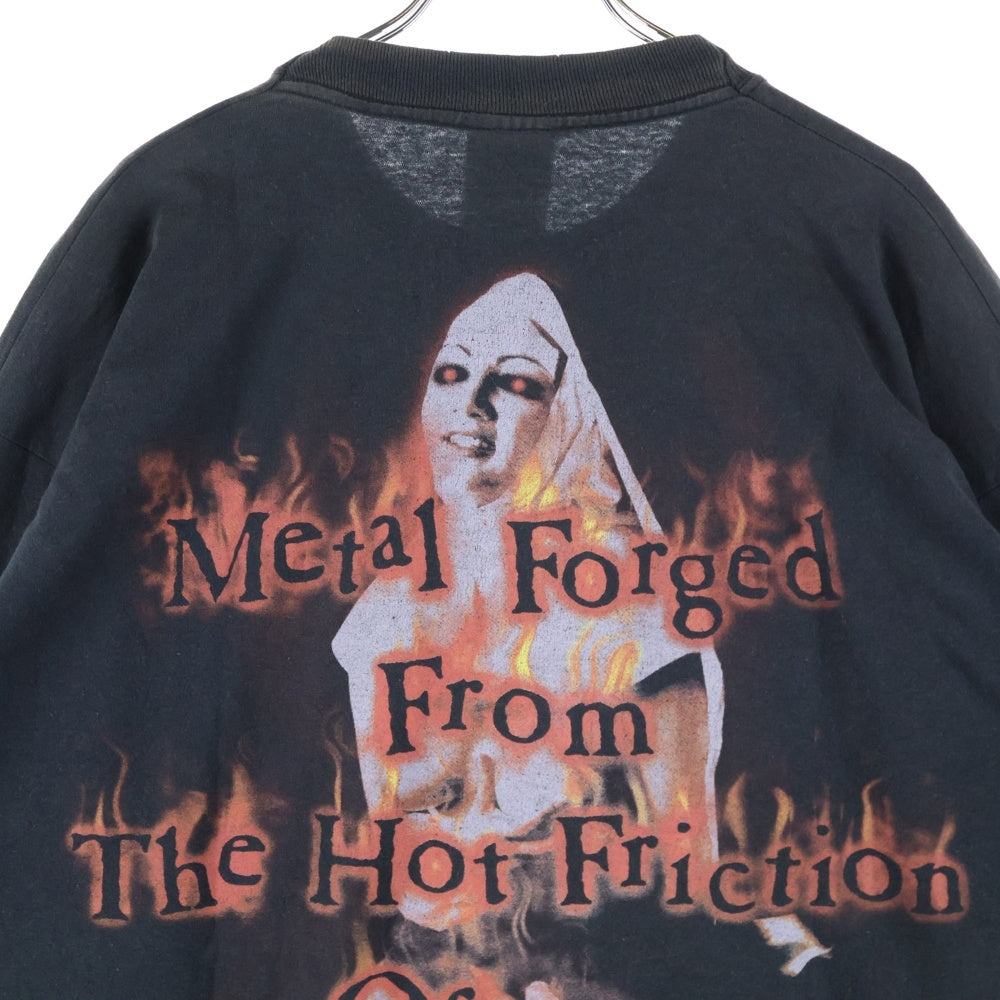 VINTAGE(ヴィンテージ) 00s CRADLE OF FILTH 2001 Metal Forged クレイドルオブフィルス 両面プリント 長袖Tシャツ カットソー ブラック