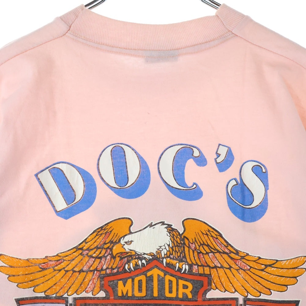 VINTAGE(ヴィンテージ) 90s Harley-Davidson DOCS ハーレーダビッドソン プリント 半袖tシャツ ピンク
