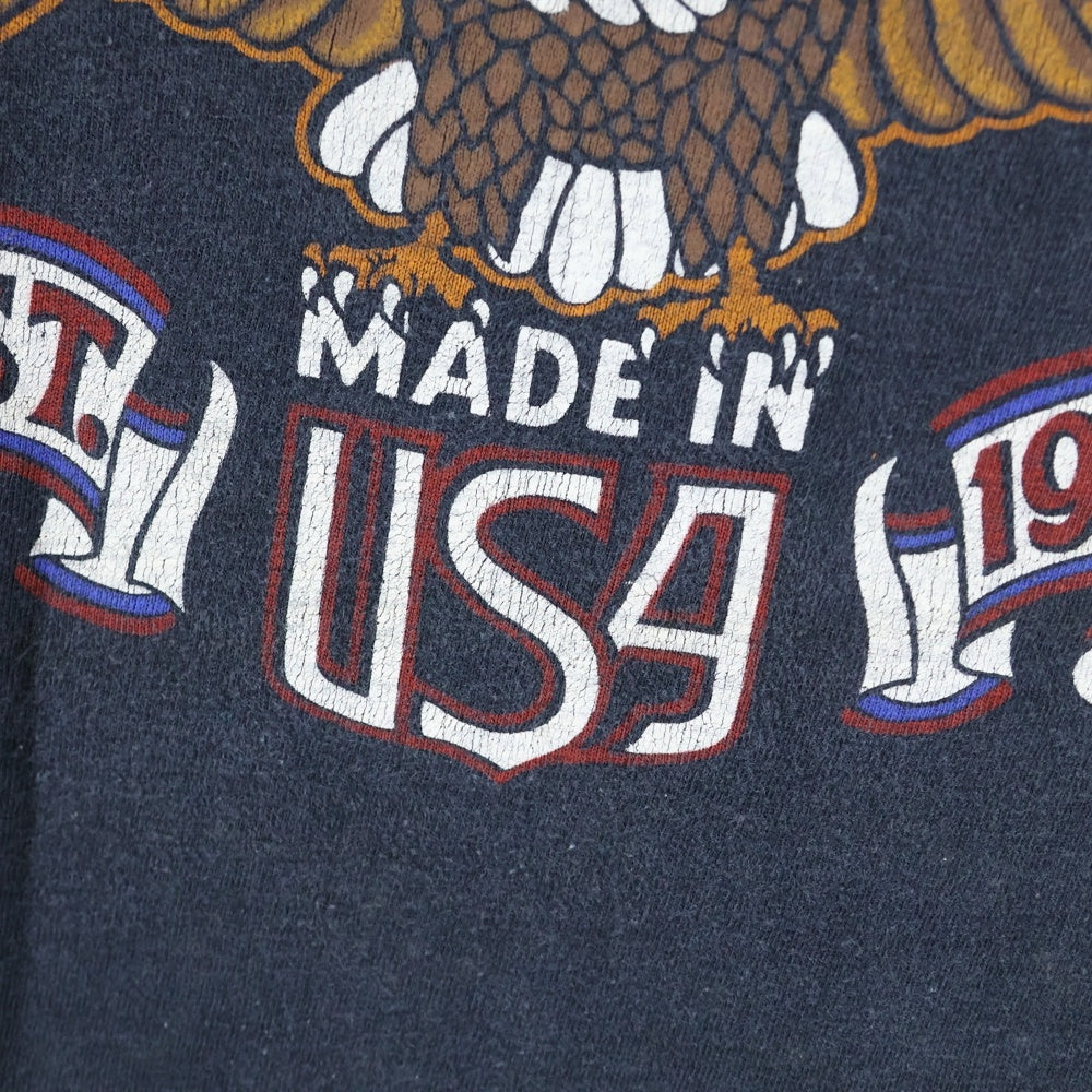 VINTAGE(ヴィンテージ) 70s Harley-Davidson OF WESTMINSTER ハーレーダビッドソン プリント 半袖tシャツ ブラック