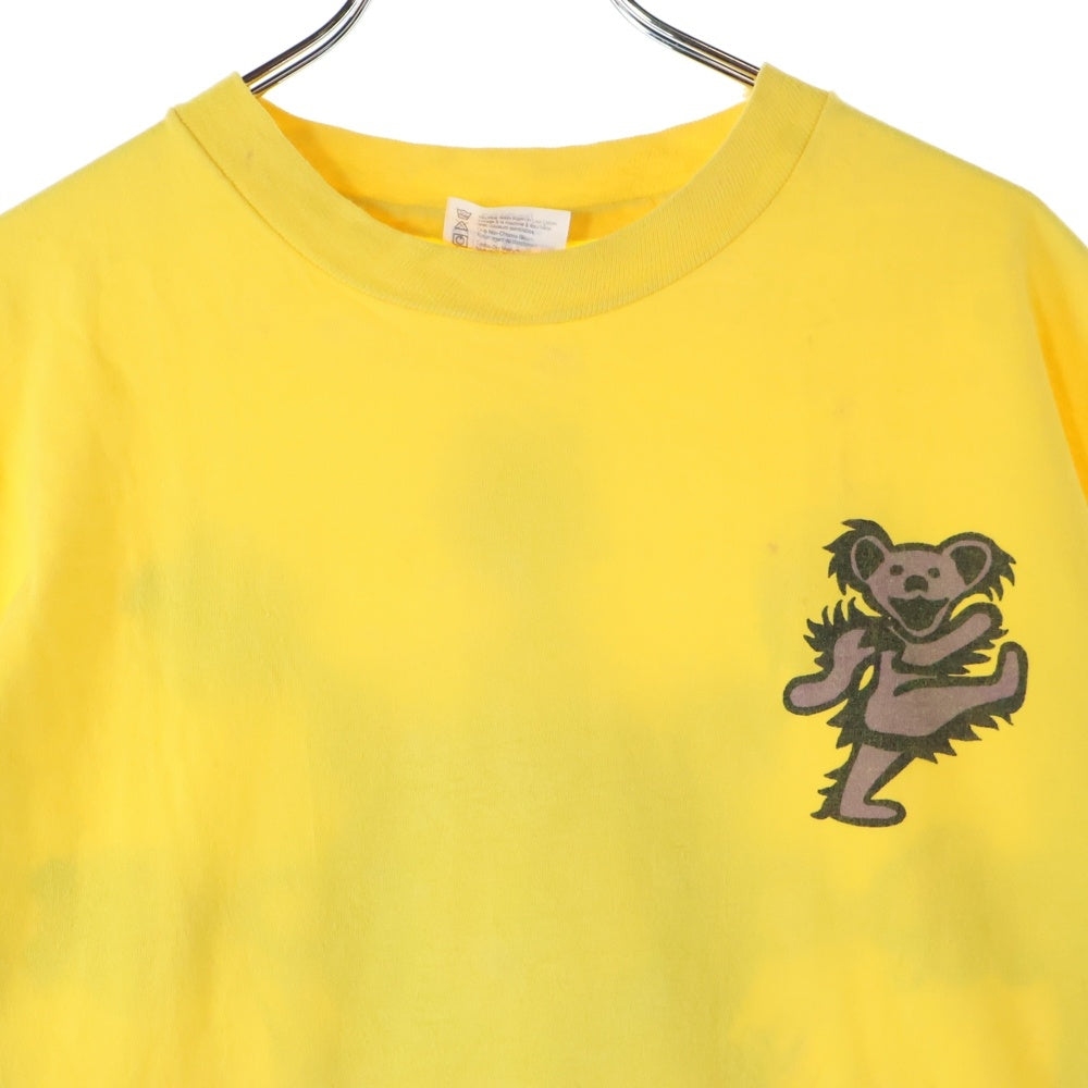 VINTAGE(ヴィンテージ) 90s GRATEFUL DEAD DEAD BEAR グレイトフルデッド デッドベアー ロングスリーブ 長袖tシャツ イエロー