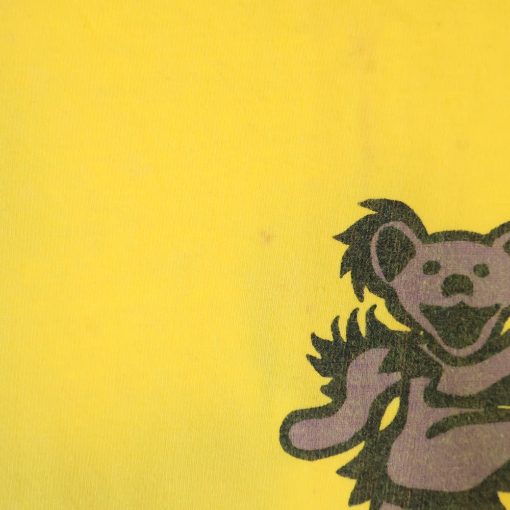 VINTAGE(ヴィンテージ) 90s GRATEFUL DEAD DEAD BEAR グレイトフルデッド デッドベアー ロングスリーブ 長袖tシャツ イエロー