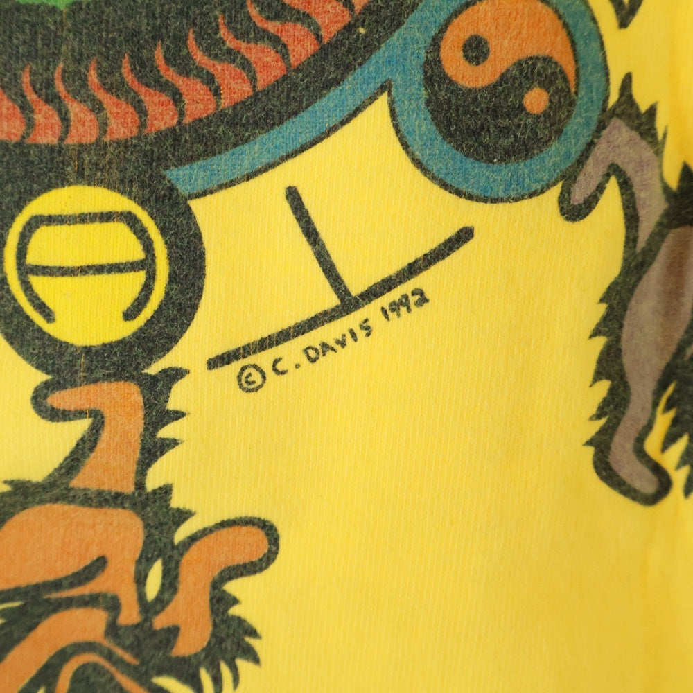 VINTAGE(ヴィンテージ) 90s GRATEFUL DEAD DEAD BEAR グレイトフルデッド デッドベアー ロングスリーブ 長袖tシャツ イエロー