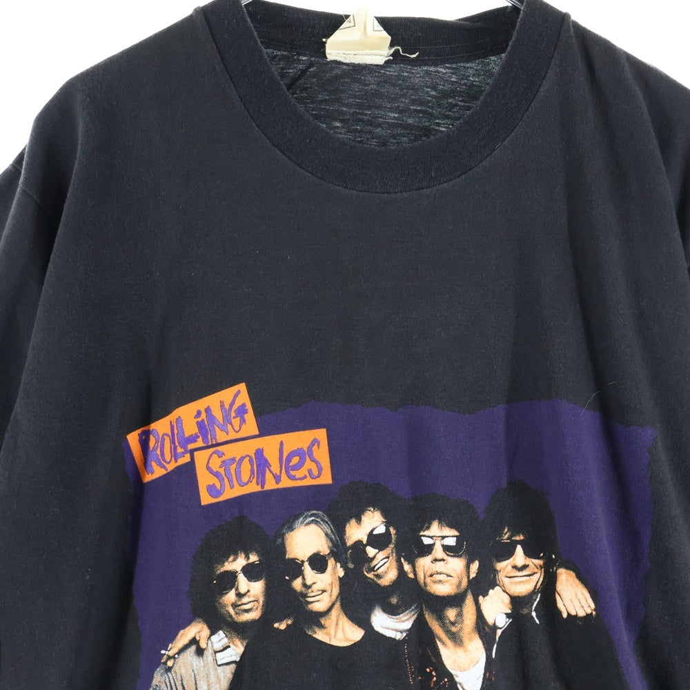 VINTAGE(ヴィンテージ) 90S THE ROLLING STONES EUROPE 1990 URBAN JUNGLE ローリングストーンズ 両面プリント 半袖Tシャツ ブラック