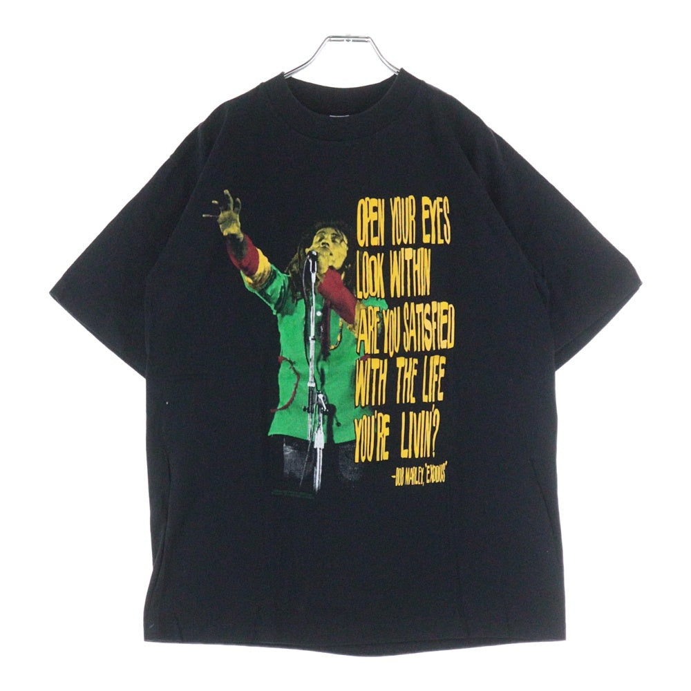 VINTAGE(ヴィンテージ) 90S BOB MARLEY Exodus ボブマーリー エクソダス 両面プリント 半袖Tシャツ ブラック