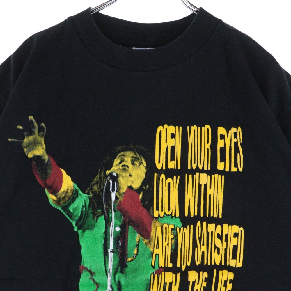 VINTAGE(ヴィンテージ) 90S BOB MARLEY Exodus ボブマーリー エクソダス 両面プリント 半袖Tシャツ ブラック