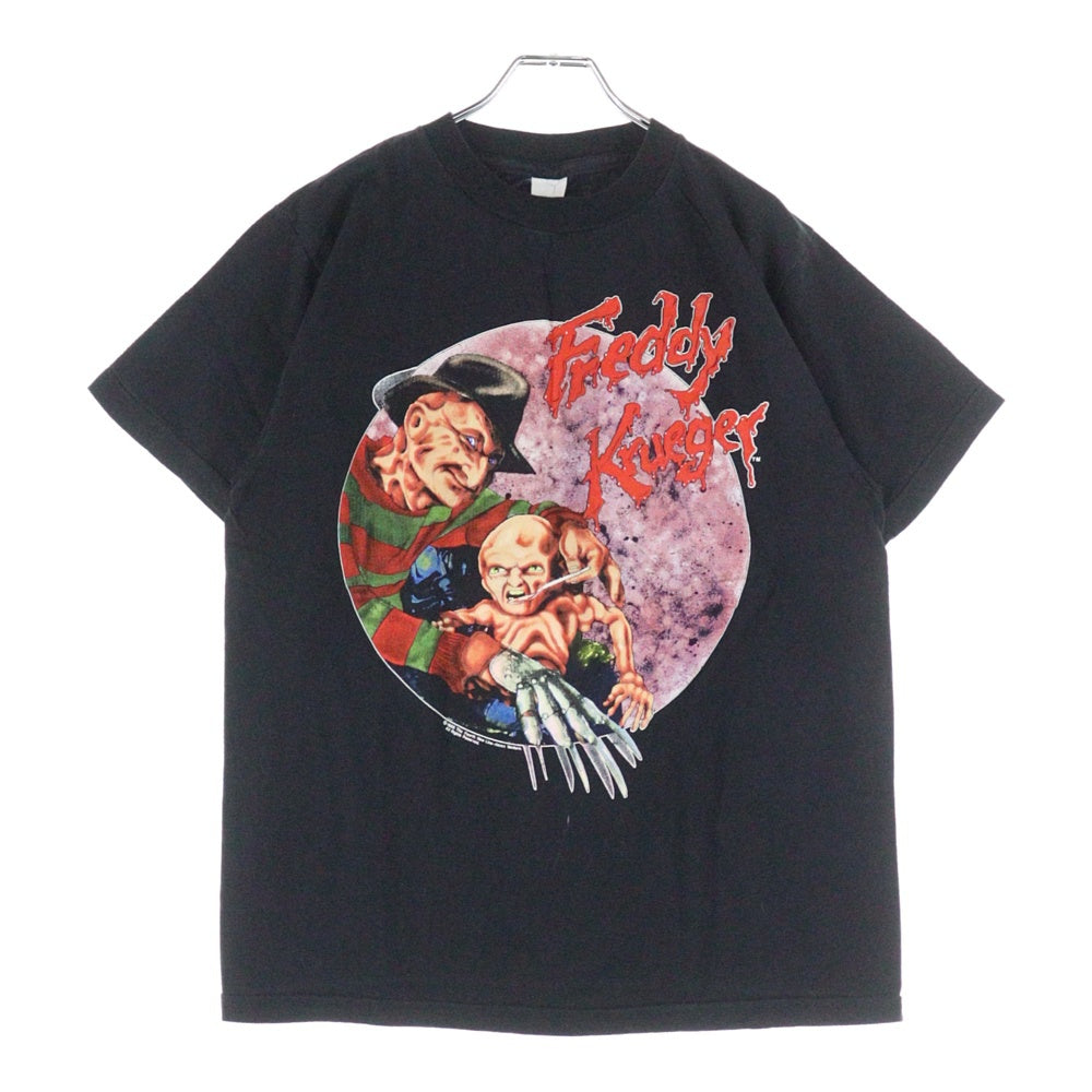 VINTAGE(ヴィンテージ) 80S Freddy Krueger 1989 エルム街の悪夢 両面プリント 半袖Tシャツ ブラック