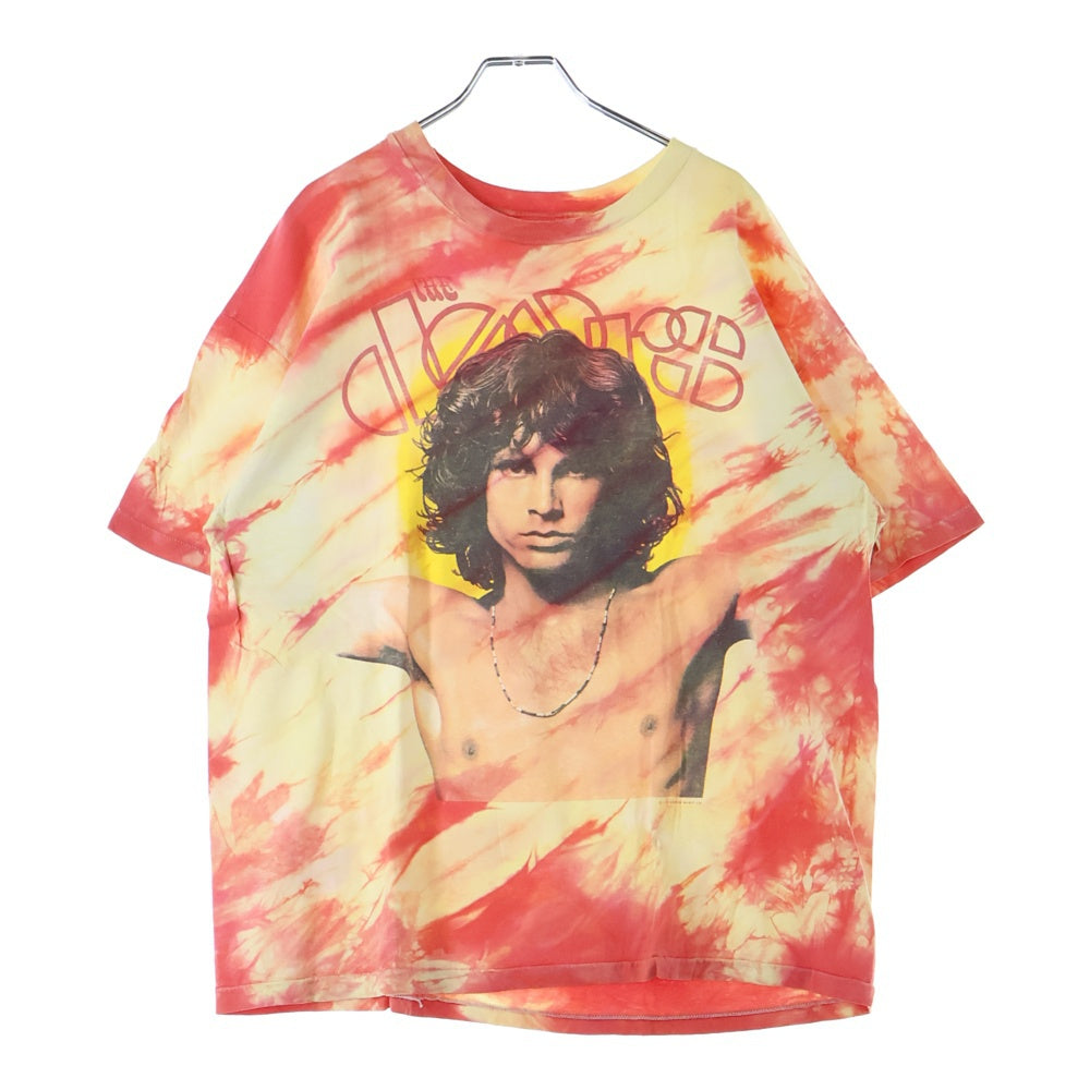 VINTAGE(ヴィンテージ) 90S THE DOORS JIM MORRISON 1990 TIEDYE ザドアーズ ジムモリソン 両面プリント 半袖Tシャツ マルチカラー