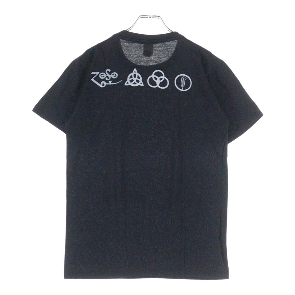 VINTAGE(ヴィンテージ) 80S LED ZEPPELIN HOUSES OF THE HOLY レッド ツェッペリン 両面プリント 半袖Tシャツ ブラック
