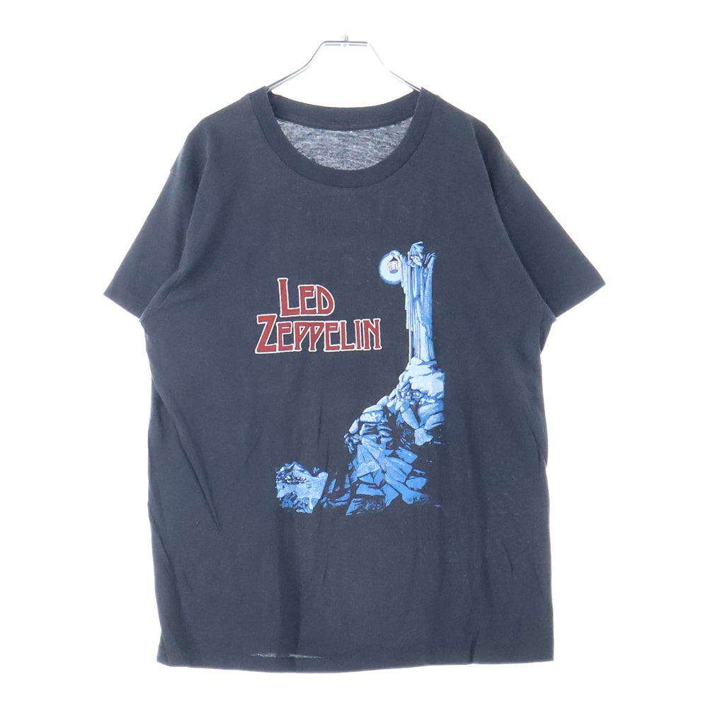 VINTAGE(ヴィンテージ) 80S LED ZEPPELIN STAIRWAY TO HEAVEN 1984 ヴィンテージ レッド ツェッペリン 天国への階段 両面プリント クルーネック半袖Tシャツ カットソー