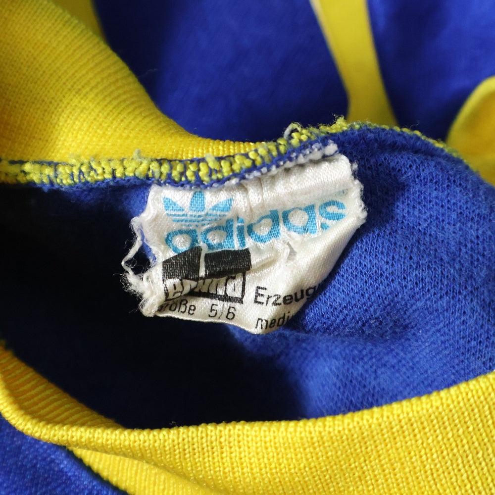 adidas(アディダス) 70S Trefoil Logo トレフォイルロゴ ロングスリーブ 長袖Tシャツ ブルー