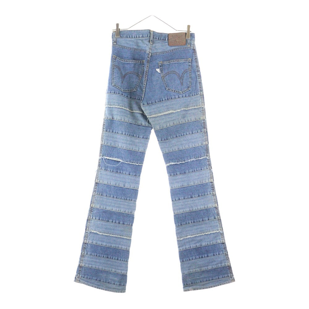 HYSTERIC GLAMOUR(ヒステリックグラマー) KINKY ウミヘビ ツギハギデニムパンツ インディゴ