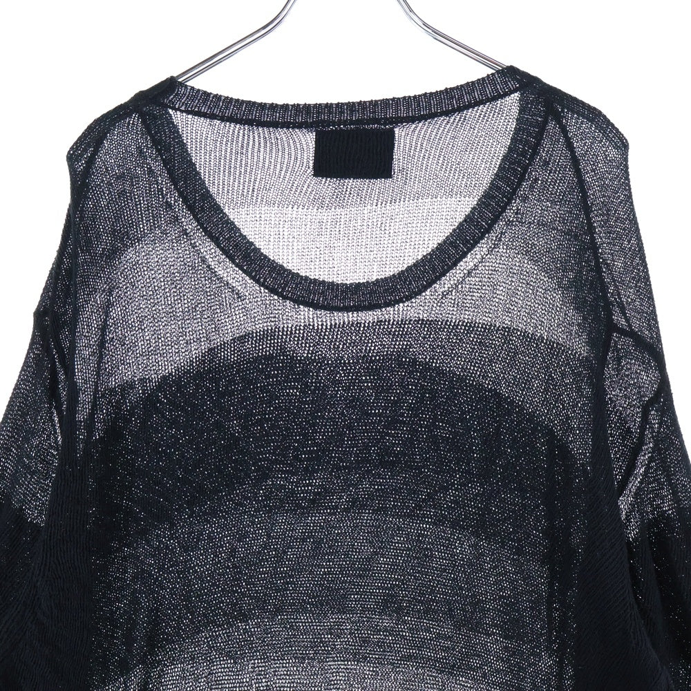 NUMBER (N)INE(ナンバーナイン) Archive SUMMER KNIT アーカイブ シャドーボーダー サマーニット ブラック