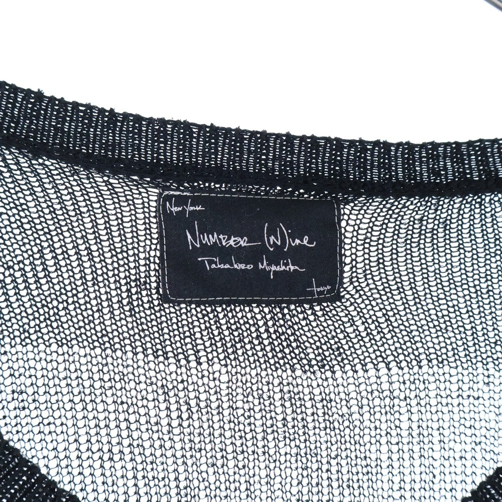 NUMBER (N)INE(ナンバーナイン) Archive SUMMER KNIT アーカイブ シャドーボーダー サマーニット ブラック
