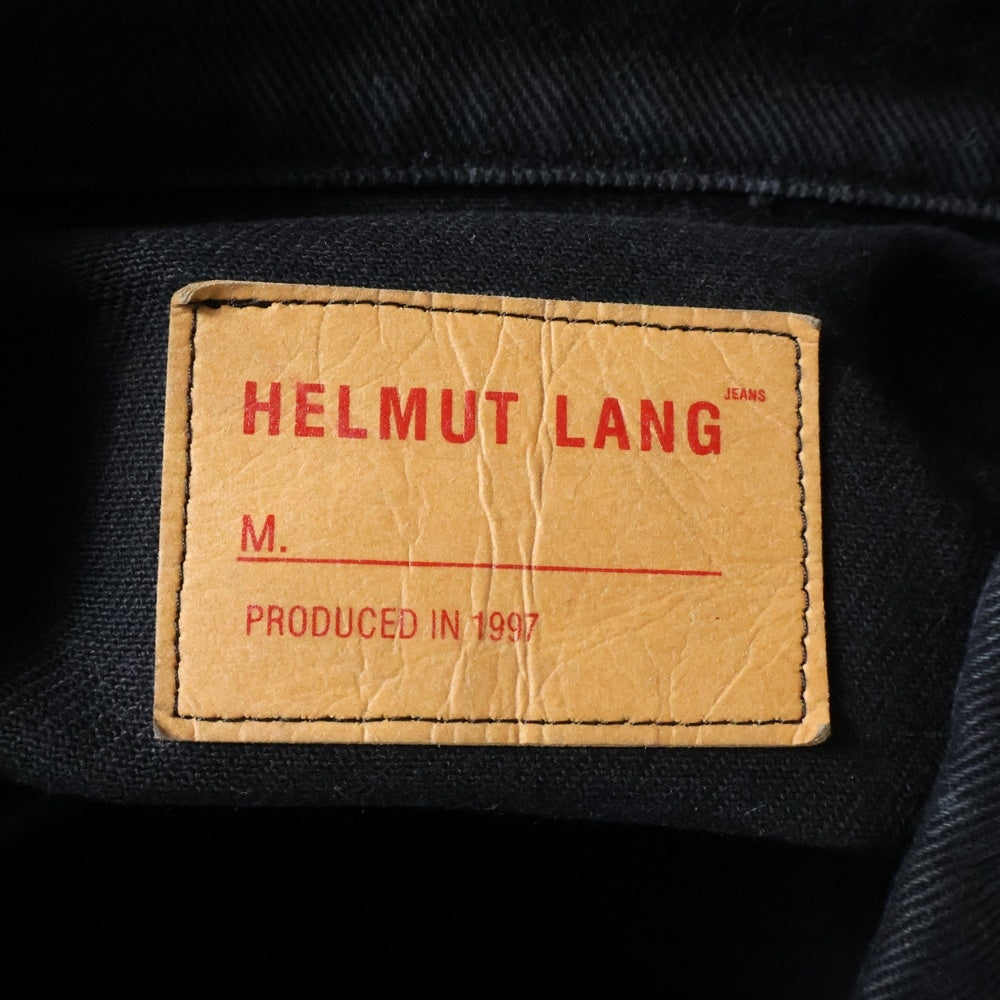 HELMUT LANG(ヘルムートラング) 90s UNION JACK RUBBER PAINTED DENIM VEST ユニオン ジャック ラバーペイント デニム ベスト ブラック