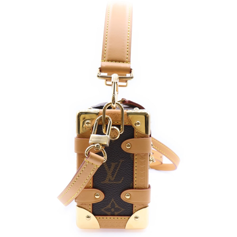 LOUIS VUITTON(ルイヴィトン) モノグラム サイドトランクPM 2WAYハンドバッグ ブラウン M46815